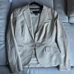 Beige New York & Company Suit set pant sz 2 Jacket sz 6